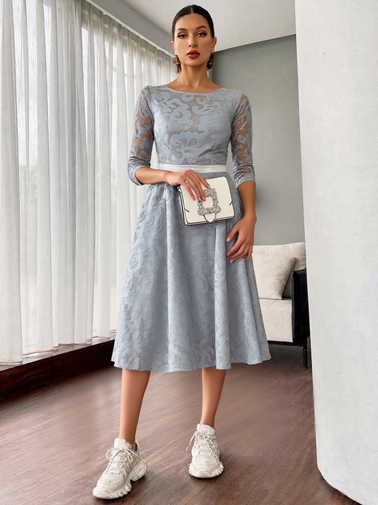 Women's aura Lace Swing Dress