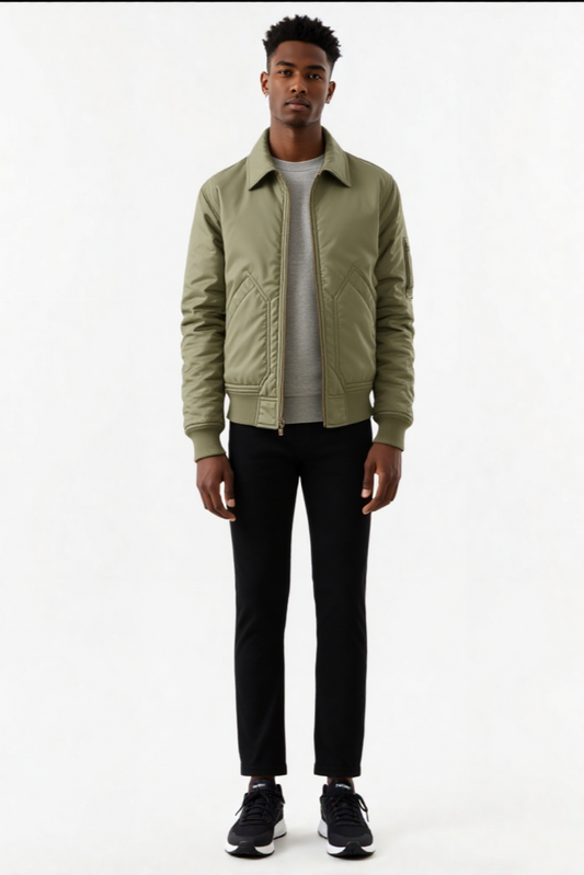 Men's American Retro Bomber Jacket"