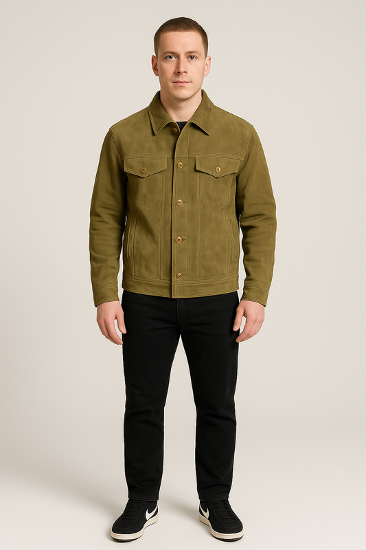 "Men's Solid Color Casual Retro Coat"