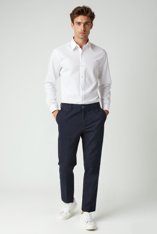 SLIM NINE-POINT TROUSERS