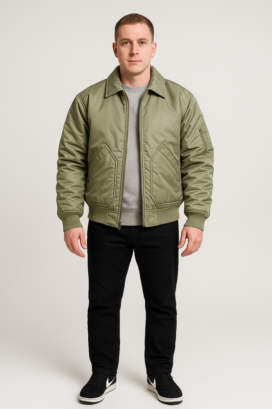 Men's American Retro Bomber Jacket"