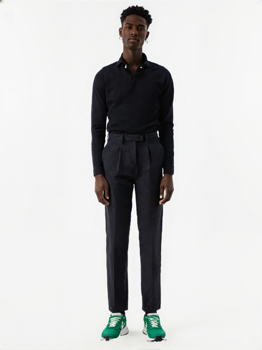 Men Loose‑Fit Corduroy Pants