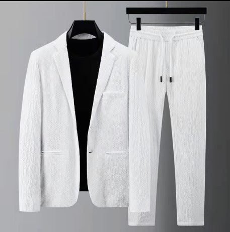 Men's White Casual Suit Jacket