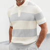 "Men's Summer Lapel Sweater – Short Sleeve Fashion"