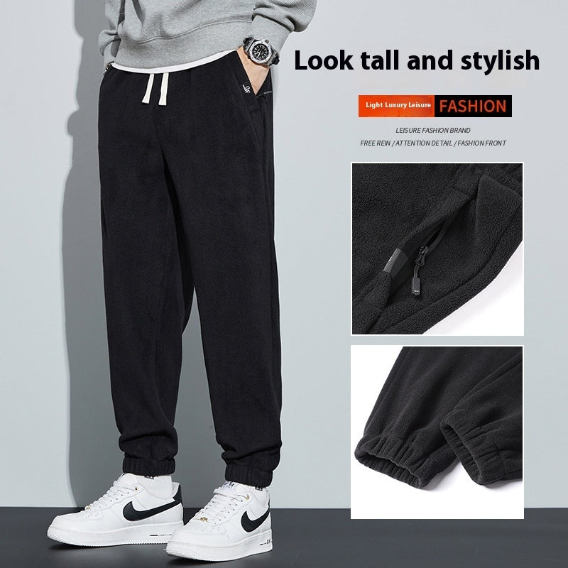 Men's Double-Sided Velvet Sports Pants