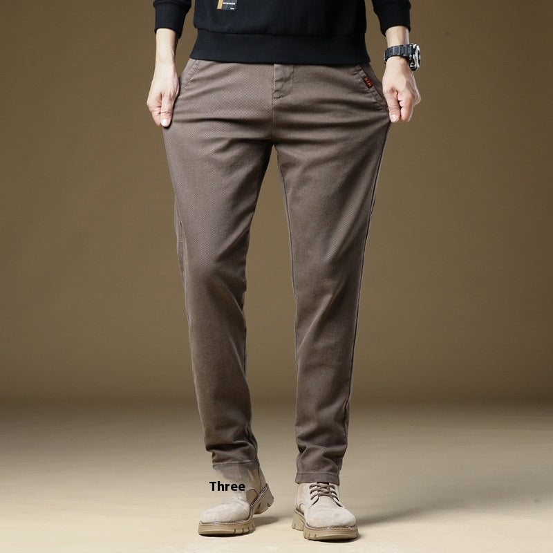 "Men's Fleece-Lined Winter Casual Pants"