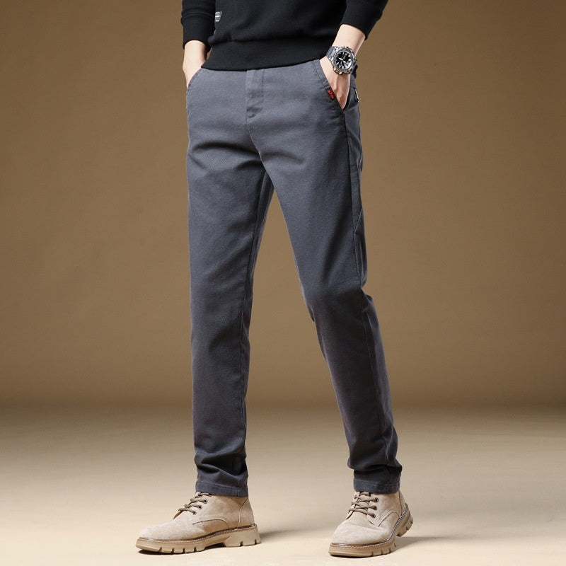 "Men's Fleece-Lined Winter Casual Pants"