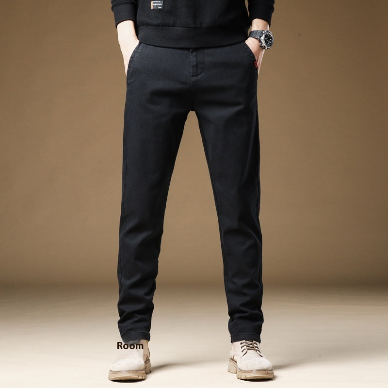 "Men's Fleece-Lined Winter Casual Pants"