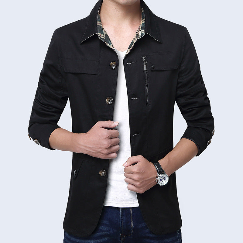 Men's Slim Fit Thin Jacket - Lightweight and Stylish Outerwear for Every Occasion