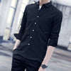 Men's Striped Long-Sleeve Casual Shirt