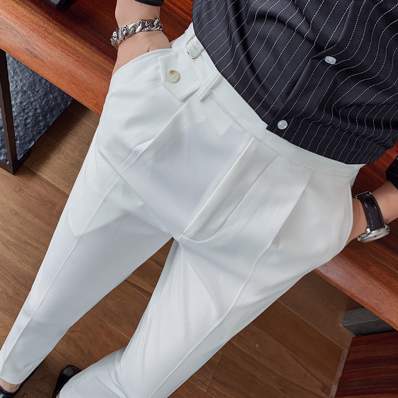 Reflect-Aura - Men's Slim Trousers: British Business Casual