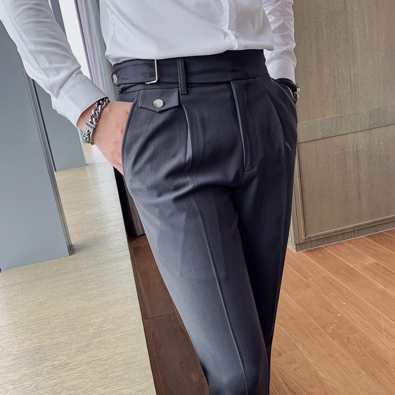 Reflect-Aura - Men's Slim Trousers: British Business Casual