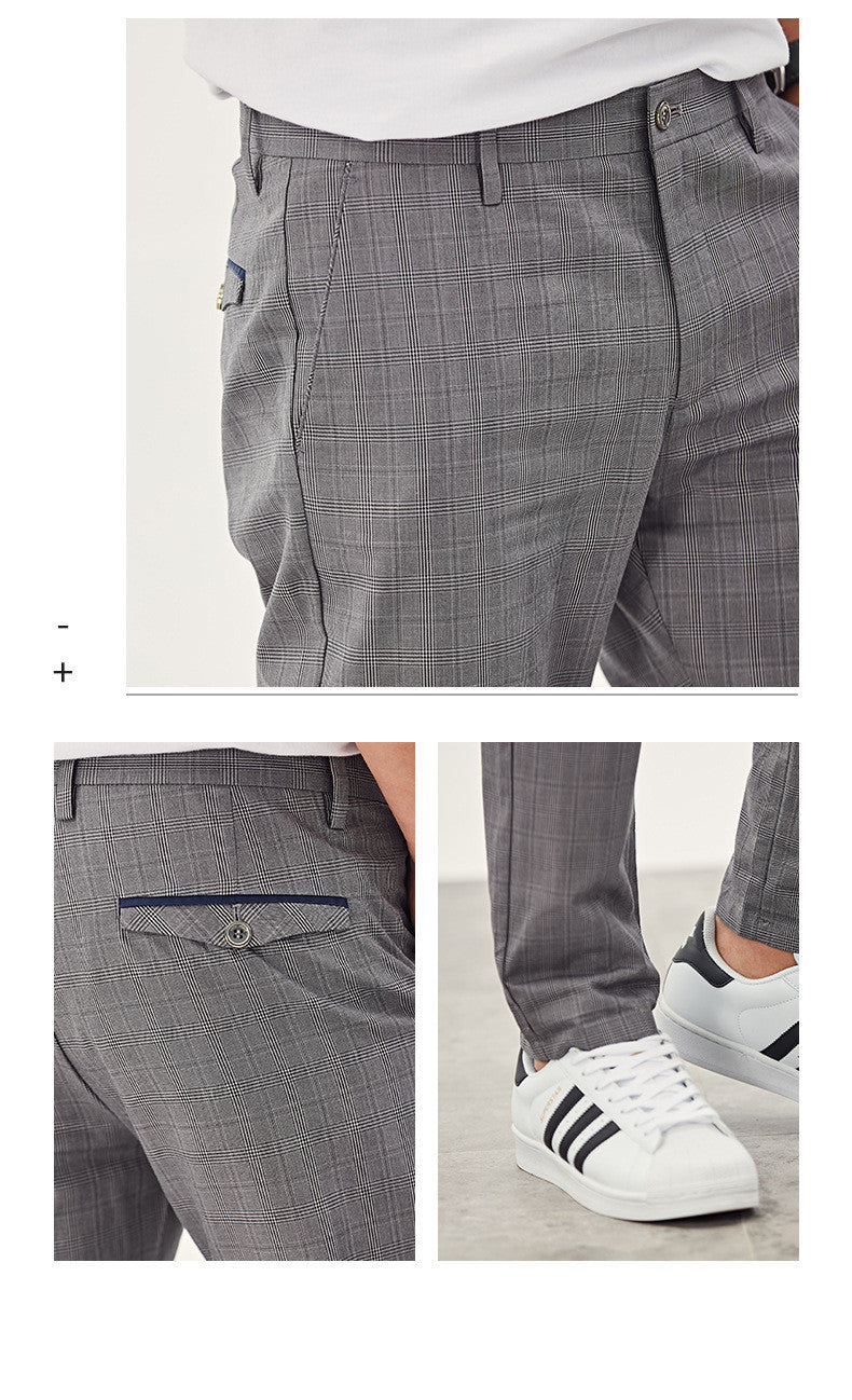 Reflect-Aura - Men's Casual Suit Trousers: British Style