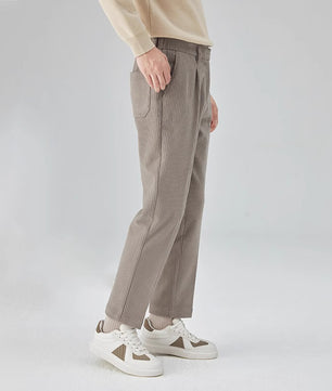 Men Loose‑Fit Corduroy Pants