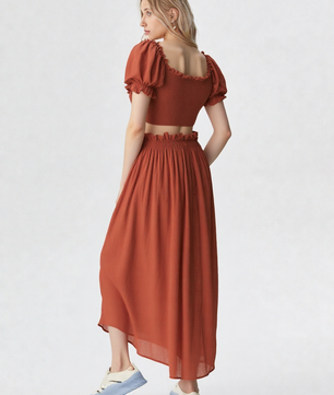 Jade By Jane 2 Piece Crop Top and Skirt Set