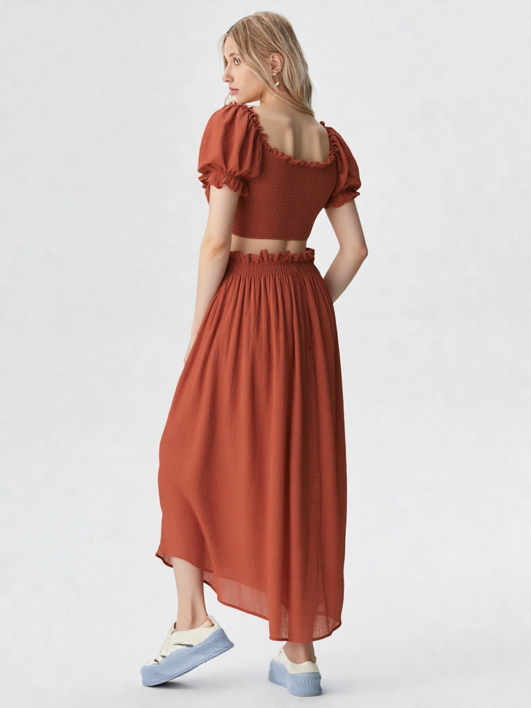 Jade By Jane 2 Piece Crop Top and Skirt Set