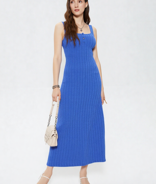 Ribbed Maxi Tank Dress
