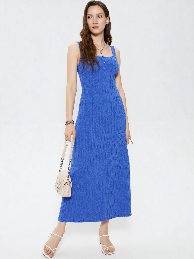 Ribbed Maxi Tank Dress