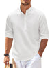 Men's Long Sleeve Stand Collar Casual Shirt