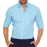 Men's Long Sleeve Zipper Lapel Shirt