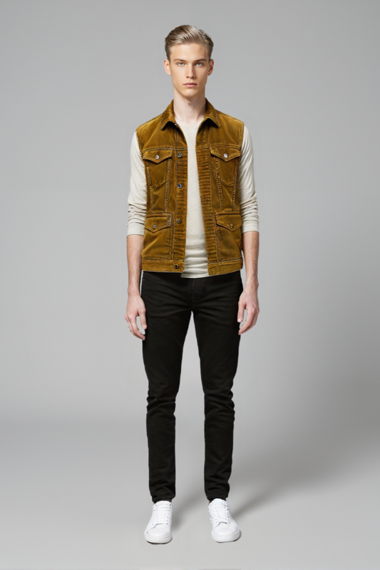 "Men's Casual Retro Waistcoat Vest"