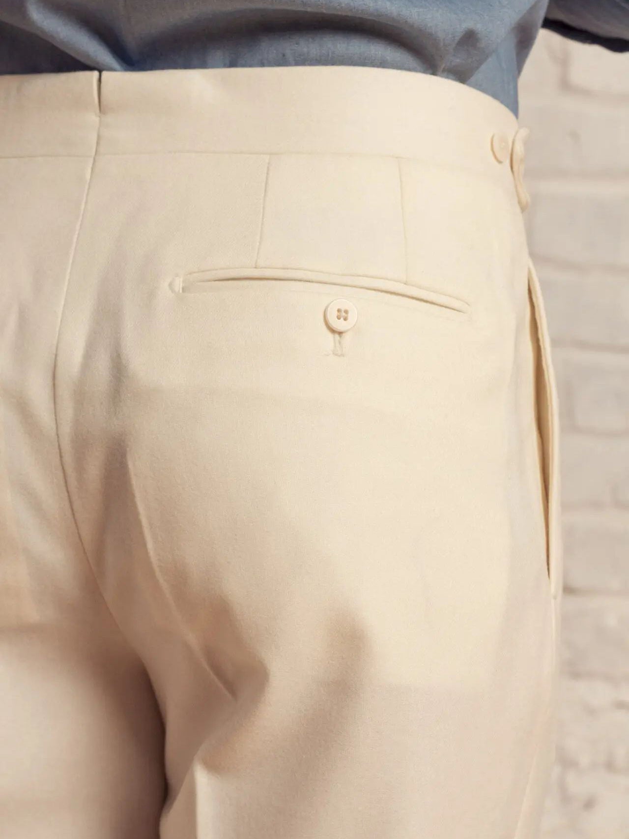 Men's Solid Button Pants