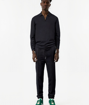 Lapel Long-Sleeve Zipper Suit