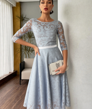 Women's aura Lace Swing Dress