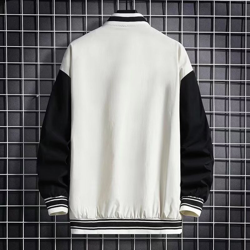 Junior High School Loose Fit Baseball Jacket - Trendy Hong Kong Style for Students