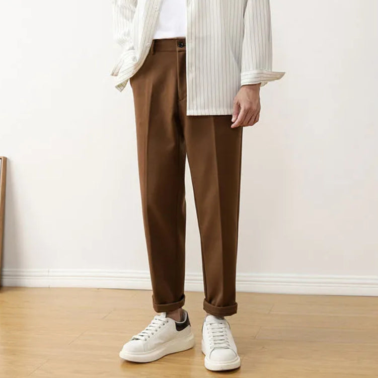 Autumn Winter AURA Casual Loose Straight Pants