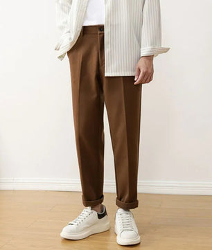 Autumn Winter AURA Casual Loose Straight Pants