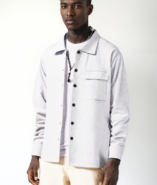 Men's Retro Jacquard Knitted Lapel Jacket