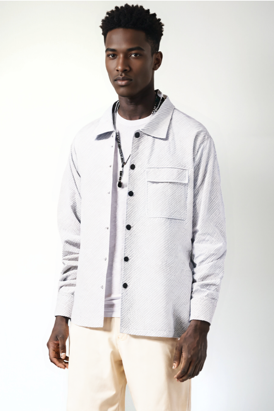 Men's Retro Jacquard Knitted Lapel Jacket"