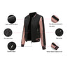 Customizable Quilted Baseball Jacket - Stylish Color Matching Options for Team Uniforms