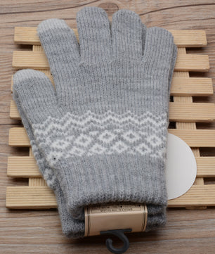 Couple knitted gloves touch screen gloves