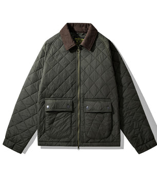 Rhombus Quilted Cotton Jacket