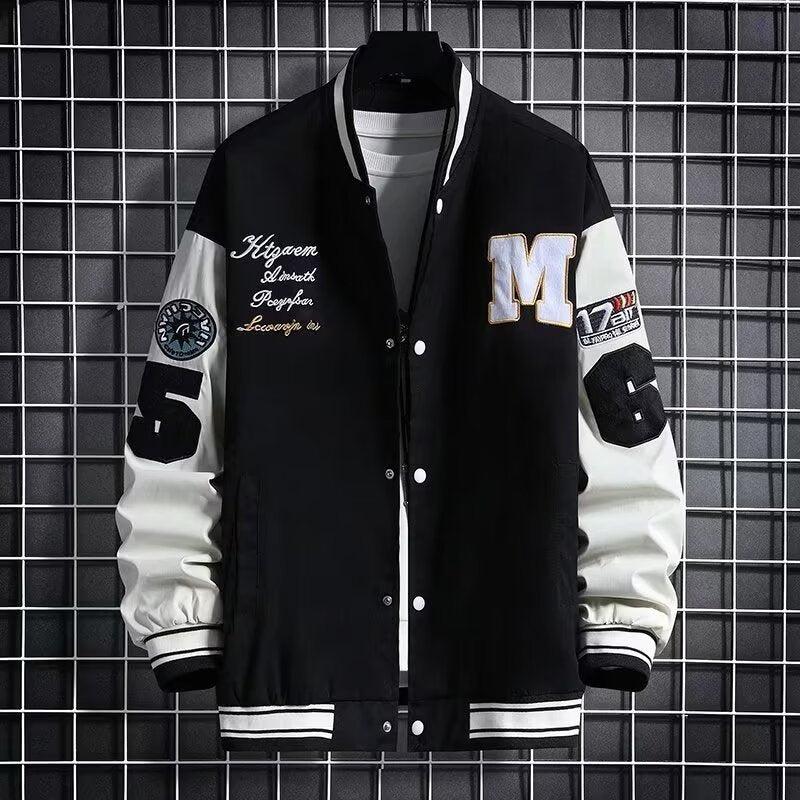 Junior High School Loose Fit Baseball Jacket - Trendy Hong Kong Style for Students