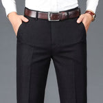 Kelsiop Business Casual Draped High-Waist Trousers