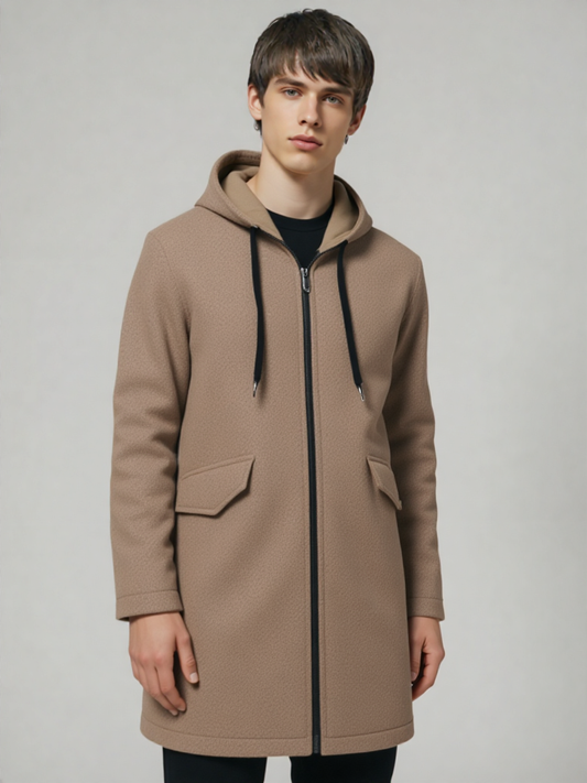 Men's Woolen Zipper Jacket