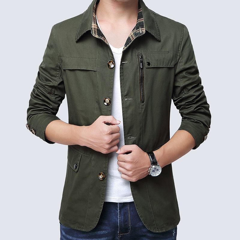 Men's Slim Fit Thin Jacket - Lightweight and Stylish Outerwear for Every Occasion