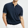 Men's Summer Zipper Polo Shirt