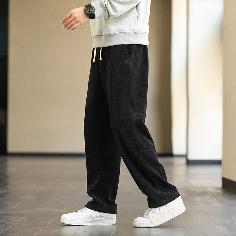 Reflect-Aura - Men's Casual Fashion Trousers: Loose Straight Leg