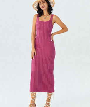 Ribbed Maxi Tank Dress