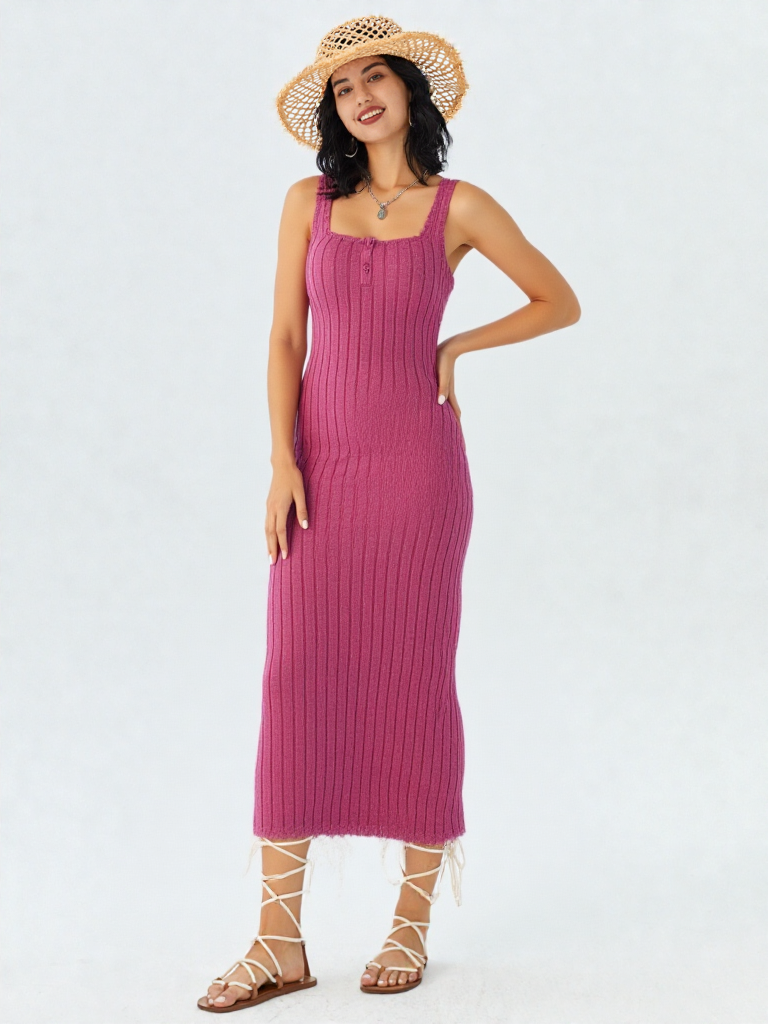 Ribbed Maxi Tank Dress