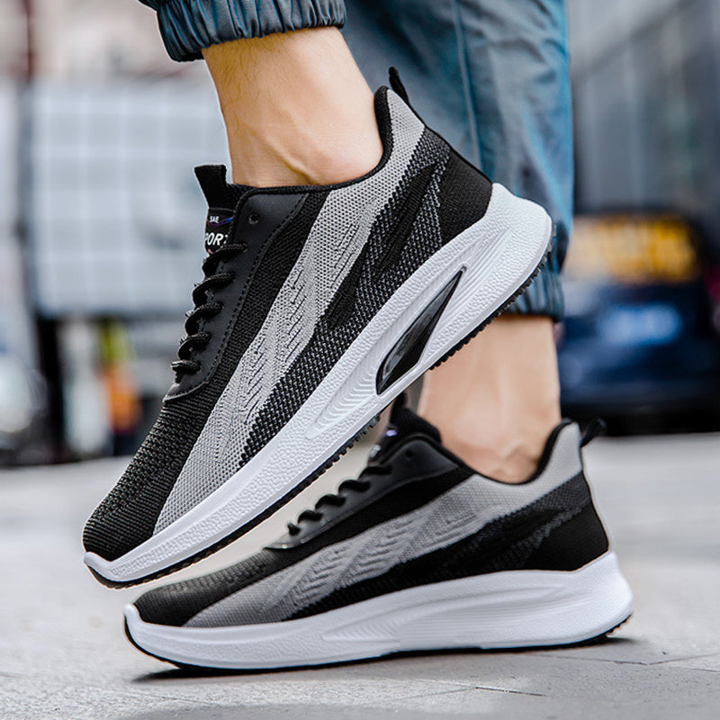 Men's Color-Blocked Mesh Running Sneakers