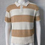 "Men's Summer Lapel Sweater – Short Sleeve Fashion"