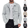 Men's Retro Jacquard Knitted Lapel Jacket"