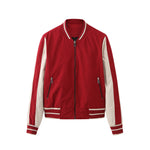 Customizable Quilted Baseball Jacket - Stylish Color Matching Options for Team Uniforms