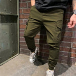 Men's Casual Cargo Trousers with Pockets - Versatile Sports Pants for Active Lifestyle