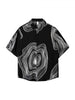 Men's Retro Contrast Short Sleeve Shirt